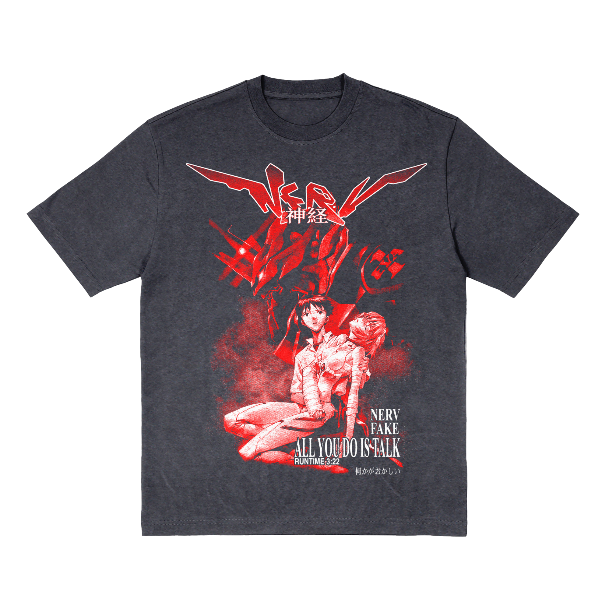 Anime Vintage Black Tee